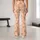 Peach Daisy Checkered Florals for Yoga, Pilates, and Relaxed Everyday Style for Women Leggings - 10