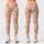 Peach Daisy Checkered Florals for Yoga, Pilates, and Relaxed Everyday Style for Women Leggings - 3