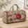 Blush Peony and Sage Florals for Weekend Getaways, Beach Days and Everyday Travel Quilted Weekend Bag - 4