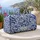 Cobalt Blue Peony Florals and Leaf Scrolls for Elegant Weekend Travel and Getaways Quilted Weekend Bag - 5