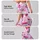 Pink Heart Motif for Yoga, Pilates, Commuting and Everyday Casual Style Leggings - 8