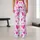 Pink Heart Motif for Yoga, Pilates, Commuting and Everyday Casual Style Leggings - 10