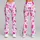 Pink Heart Motif for Yoga, Pilates, Commuting and Everyday Casual Style Leggings - 9