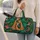 Golden Giraffes Amid Tropical Monstera Leaves for Rainforest Getaways and Nature Lovers Quilted Weekend Bag - 2