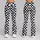 Black White Checkerboard With Cute Cat Faces for Yoga Pilates and Everyday Wear Leggings - 9