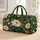 Emerald Peony and Apricot Blooms for Elegant Weekend Travel and Getaways Quilted Weekend Bag - 1