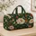 Emerald Peony and Apricot Blooms for Elegant Weekend Travel and Getaways Quilted Weekend Bag - 4