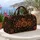 Charcoal Copper Rose Botanicals for Rainy Garden Getaways and Elegant Travel Gifts Quilted Weekend Bag - 5