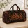Charcoal Copper Rose Botanicals for Rainy Garden Getaways and Elegant Travel Gifts Quilted Weekend Bag - 4