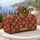 Terracotta Daisy And Olive Leaf Rows For Relaxed Weekend Getaways And Garden Lovers Quilted Weekend Bag - 5