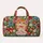 Sweet Strawberry Kitten with Floral Bows for Springtime Getaways and Gift Giving Quilted Weekend Bag - 6
