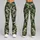 Dark Green Woodland Camouflage for Yoga Pilates and Everyday Activewear Leggings - 9