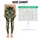 Dark Green Woodland Camouflage for Yoga Pilates and Everyday Activewear Leggings - 1