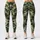 Dark Green Woodland Camouflage for Yoga Pilates and Everyday Activewear Leggings - 3