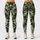 Dark Green Woodland Camouflage for Yoga Pilates and Everyday Activewear Leggings - 1