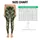 Dark Green Woodland Camouflage for Yoga Pilates and Everyday Activewear Leggings - 3