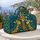 Smiling Yellow And Orange Giraffes For Joyful Garden Strolls And Weekend Escapes Quilted Weekend Bag - 5