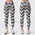 Monochrome Hand-Drawn Zigzag Style for Yoga, Pilates, and Everyday Wear for Women Leggings - 3