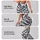 Monochrome Hand-Drawn Zigzag Style for Yoga, Pilates, and Everyday Wear for Women Leggings - 8