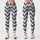 Monochrome Hand-Drawn Zigzag Style for Yoga, Pilates, and Everyday Wear for Women Leggings - 1