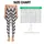 Monochrome Hand-Drawn Zigzag Style for Yoga, Pilates, and Everyday Wear for Women Leggings - 3