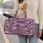 Lilac Scalloped Plum Blossoms for Peaceful Meadow Strolls and Weekend Getaways Quilted Weekend Bag - 2