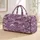 Lilac Scalloped Plum Blossoms for Peaceful Meadow Strolls and Weekend Getaways Quilted Weekend Bag - 1