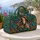 Spotted Horse With Teal Feather Mane For Southwest Travel And Wildflower Getaways Quilted Weekend Bag - 5