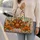 Autumn Turkey Harvest with Pumpkins and Corn for Cozy Seasonal Weekend Getaways Quilted Weekend Bag - 2