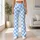 Sky Blue and White Checkerboard Style for Yoga, Pilates, and Everyday Activewear Looks Leggings - 12