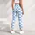 Sky Blue and White Checkerboard Style for Yoga, Pilates, and Everyday Activewear Looks Leggings - 6