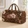 Chocolate Blossom Botanicals for Garden Walks and Relaxed Weekend Escapes Together Quilted Weekend Bag - 1