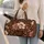 Chocolate Blossom Botanicals for Garden Walks and Relaxed Weekend Escapes Together Quilted Weekend Bag - 2