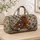 Chestnut Horse and Bluebonnet Florals for Ranch Getaways and Country Weekend Escapes Quilted Weekend Bag - 4