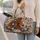 Chestnut Horse and Bluebonnet Florals for Ranch Getaways and Country Weekend Escapes Quilted Weekend Bag - 2