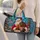 Santa Claus Christmas Gifts for Cozy Holiday Travel and Festive Seasonal Getaways Quilted Weekend Bag - 2