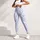 Soft Blue Leopard Spots for Yoga, Pilates, Travel and Everyday Activewear Wear Leggings - 5