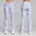 Soft Blue Leopard Spots for Yoga, Pilates, Travel and Everyday Activewear Wear Leggings - 9