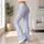 Soft Blue Leopard Spots for Yoga, Pilates, Travel and Everyday Activewear Wear Leggings - 11