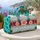 Turquoise Coral Geometric Stripes for Sunny Beach Getaways and Colorful Weekend Escapes Quilted Weekend Bag - 5