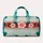 Turquoise Coral Geometric Stripes for Sunny Beach Getaways and Colorful Weekend Escapes Quilted Weekend Bag - 6