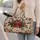 Winter Holly And Candy Cane Botanicals For Cozy Festive Holiday Travel Getaways Quilted Weekend Bag - 2