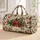Winter Holly And Candy Cane Botanicals For Cozy Festive Holiday Travel Getaways Quilted Weekend Bag - 1