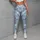 Light Blue Camouflage for Yoga, Pilates, Commuting, and Everyday Wear Leggings - 5