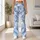 Light Blue Camouflage for Yoga, Pilates, Commuting, and Everyday Wear Leggings - 10