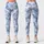 Light Blue Camouflage for Yoga, Pilates, Commuting, and Everyday Wear Leggings - 3