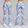 Light Blue Camouflage for Yoga, Pilates, Commuting, and Everyday Wear Leggings - 9