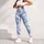 Light Blue Camouflage for Yoga, Pilates, Commuting, and Everyday Wear Leggings - 4