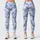 Light Blue Camouflage for Yoga, Pilates, Commuting, and Everyday Wear Leggings - 1