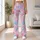 Blush And Sky Blue Hearts For Romantic Yoga, Pilates And Everyday Activewear Style Leggings - 12